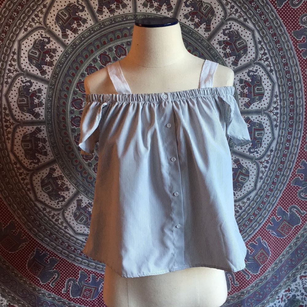 Off the shoulder babydoll top